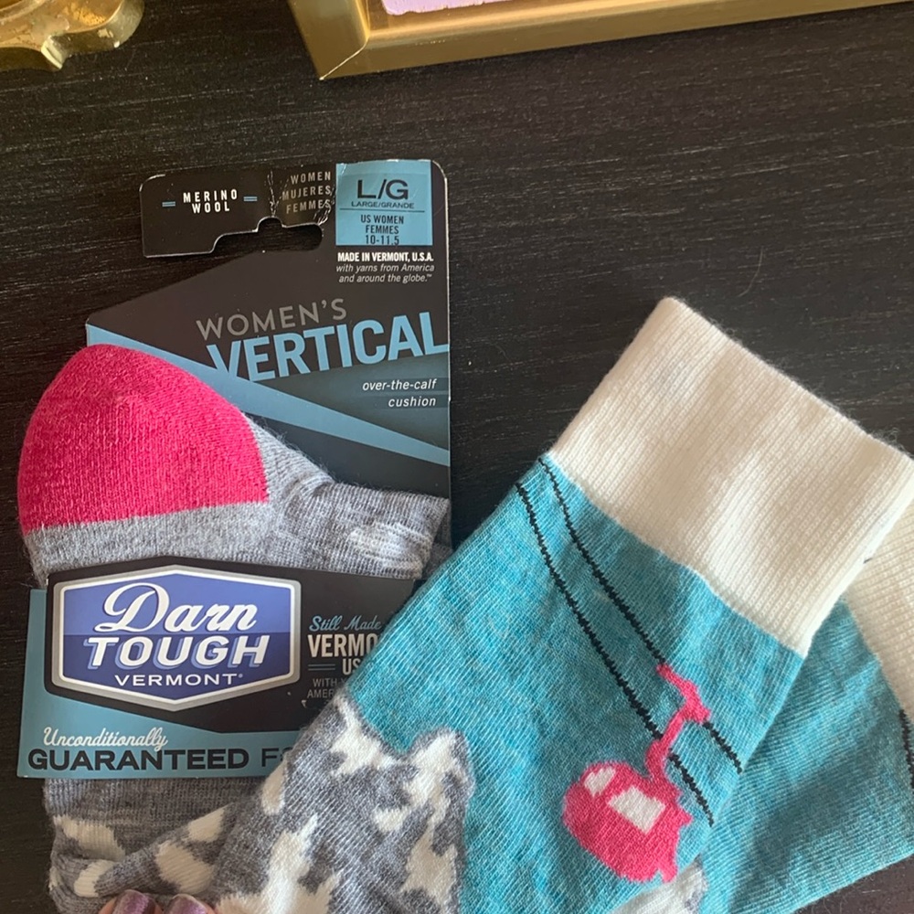 Over the calf wool socks- BRAND NEW W TAGS great ski and snowboarding socks